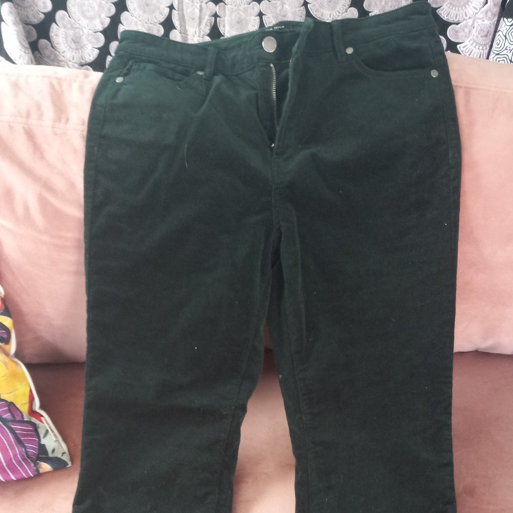 Dark Green jeans, Well Worn brand size 10, pre-owned